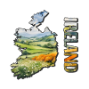 Carte aquarelle Irlande