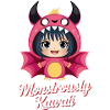 Anime-Mädchen im Monsteranzug