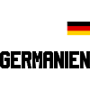 Drapeau allemand sur la poitrine