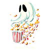 Dicton de pop-corn amusant, pop-corn en rafale