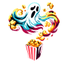 Dicton de pop-corn amusant, pop-corn en rafale