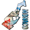 Carte à l’aquarelle Monaco