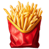 Sac à frites amusant - Frites