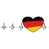 Germany Flag Heartbeat