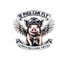 Comic Pig with Wings