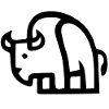 Cute bison illustration!