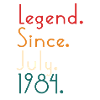 Legend Since July 1984