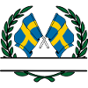 Flags Sweden laurel wreath banner