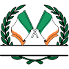 Flags Ireland laurel wreath banner