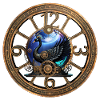 Schwarzer Steampunk-Schwan