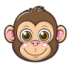 Cute Monkey Big Eyes Smile