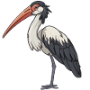 Drôle de cigogne à l’aquarelle
