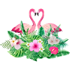 Tropical flamingo bride-to-be