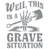 Skeleton Cemetery Pun Funny Saying