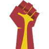 The Raised Fist (Red, Yellow)