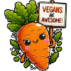 Vegan carrot mascots are great