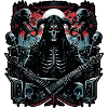Death with Grim Reaper Guitar