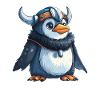 Pingouin Viking Kawaii Pingouin mignon