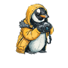 Pingouin Photographe Kawaii Pingouin Mignon
