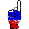 Drapeau russe numéro 1 utilisé