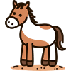 Happy Stick Figure Cheval