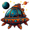 Imaginative Spaceship Flying Saucer
