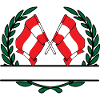 Drapeaux autrichienne couronne de laurier bannière