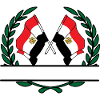Flags Egypt laurel wreath banner