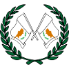 Flags cyprus in laurel wreath