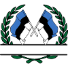 Flags Estonia laurel wreath banner