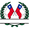 Flags Chile laurel wreath banner