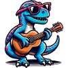 Dino Guitarist Unique Design