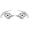 Face with eyes