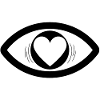 Coeur dans les yeux