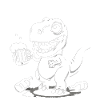 Funny Drunk Dinosaur: Promillesaurus