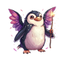 Pingouin Fée Kawaii Pingouin Mignon