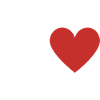 Letter b red heart