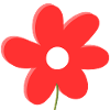 Red Daisy Flower