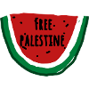 Pastèque, illustration, Palestine libre