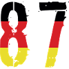 Maillot 87 Numéro Allemagne