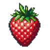 Pixel Fraise Fruit d’été