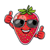 Strawberry Sunglasses Summer Fruit