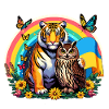 Tiger Owl Rainbow