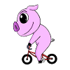 Pig Bicycle