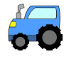 Bleu tracteur