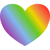 Rainbow heart