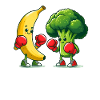 Banana vs Broccoli Boxing Match
