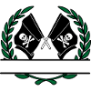 laggen pirate laurel wreath banner