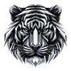 Tiger Head Geometric Geometry Gift