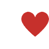 Lettre j cœur rouge